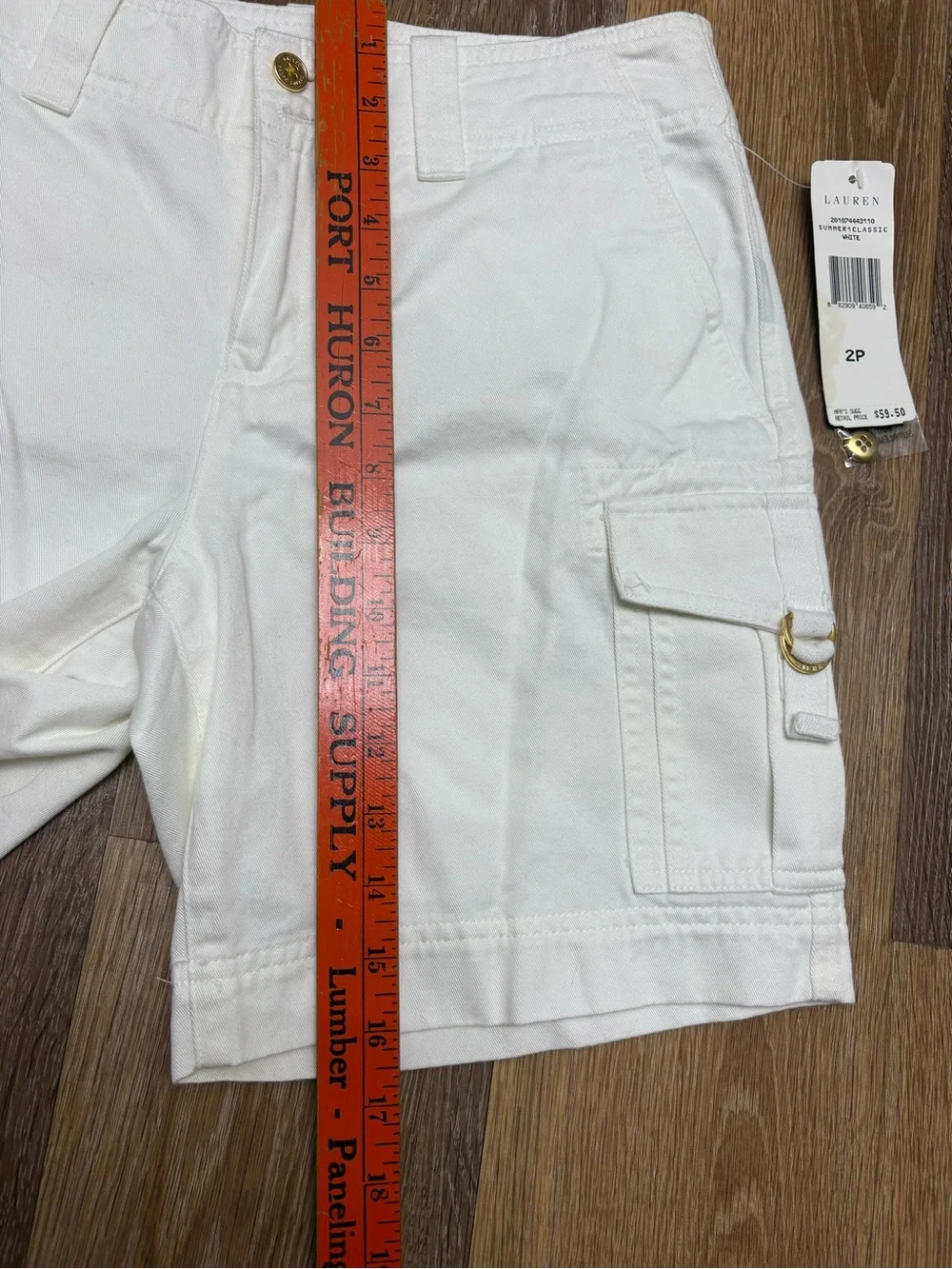 Lauren Ralph Lauren Women's White Cargo Shorts